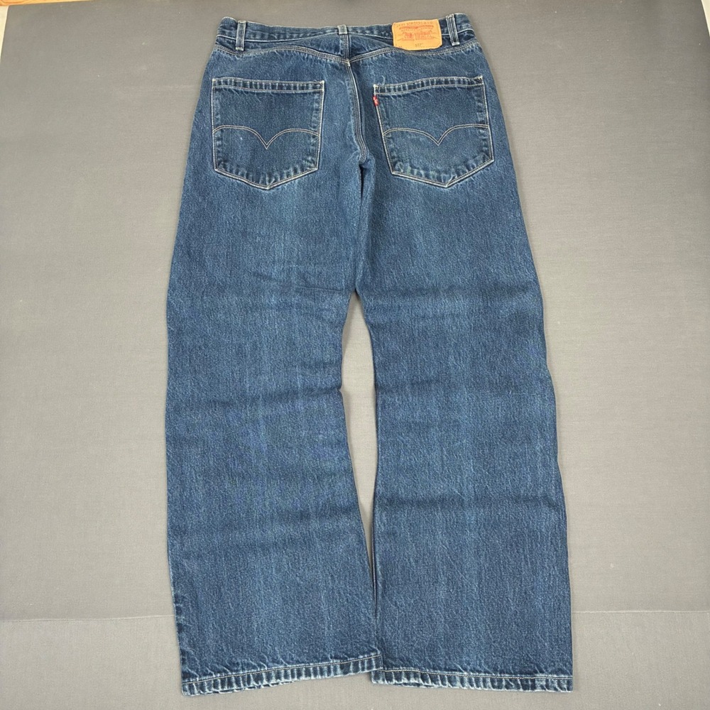 Vintage Y2K Levi's 557 Relaxed Bootcut Dark Wash Jeans Men's Size 32x30